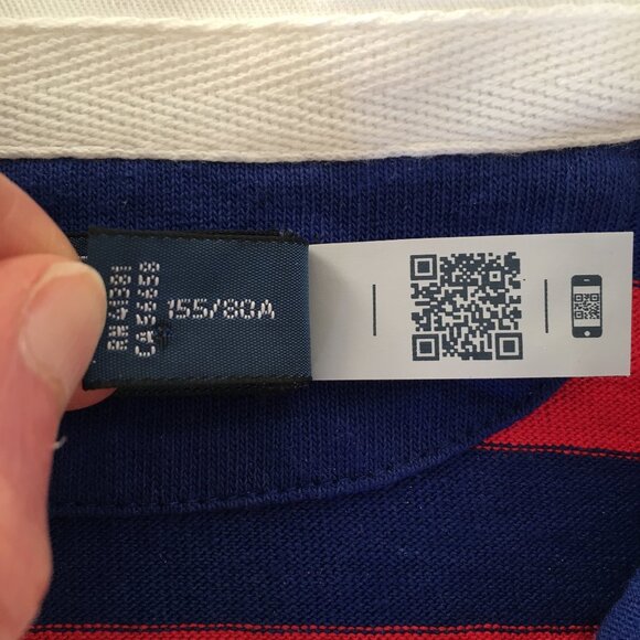BRAND NEW Polo Ralph Lauren Striped Blue and Red Rugby Shirt - Picture 7 of 11
